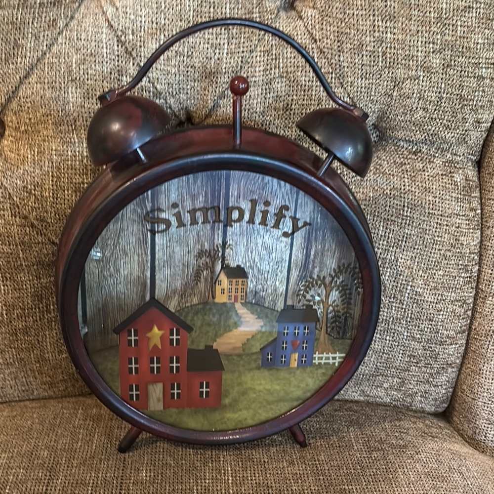 This is a night light that looks like an alarm clock